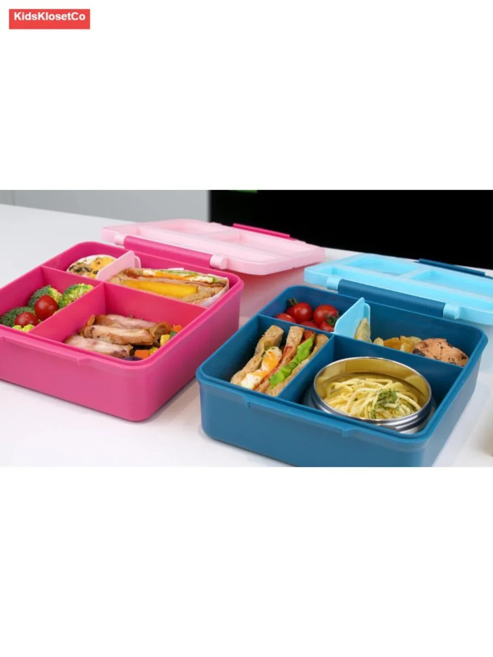 Kids Bento Lunch Box Set with Insulated Food Jar and Bag